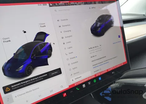 2021 Tesla Model Y Long Range Dual Motor All-Wheel Drive из США, поврежденный, VIN 5YJYGDEE8MF061565